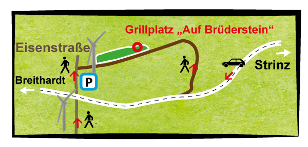 Karte zum Grillplatz